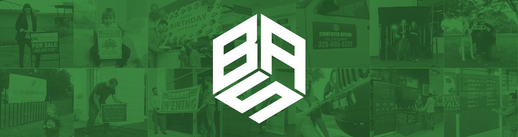 Logos of the consumer e-commerce brands the in-house design team built and ran — BuildASign, Easy Canvas Prints, Printcopia, and Allied Shirts